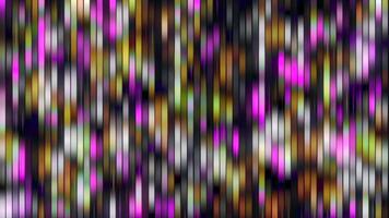 Blurred stripes shimmering pattern. Motion. Colored segments flowing on a black background . video