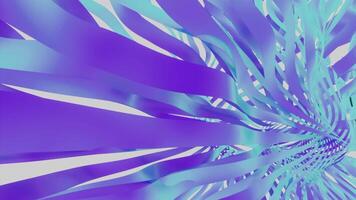 3D tapes move in waves. Design. Beautiful stripes move in wavy streams on white background. 3D animation with moving ribbons. Holiday Ribbons video