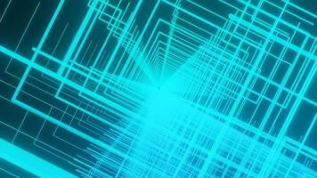 Blue and pink background. Design. A bright abstraction of white light pieces creating a tunnel that rotates and moves deeper. video