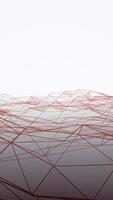 Futuristic cyberspace grid net polygonal wireframe hilly landscape seamless loop drawing motion graphics animation background. Abstract background with animation of waving and vibrating network video