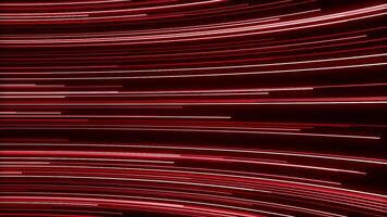 Animation of moving lines in curved stream. Motion. Beautiful curved stream of glowing colorful lines. Stream with 3D effect of computer-style stripes video