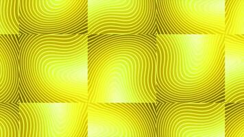 Background with square sections and moving stripes. Motion. Stylish animated background with pattern of moving stripes in squares. Beautiful pattern with curved stripes in squares video