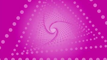 Abstract flight inside tunnel of dotted triangles. Motion. Optical illusion of the movement inside colorful corridor. video