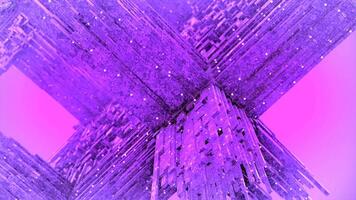 Hypnotic 3d tunnel in maze. Motion. Immersion in 3D space of square maze with transitions. Multi-level tunnel in 3D maze of squares video