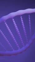 Moving 3d dna structure. Design. 3D dna chain moving in electronic space. Close-up animation of moving dna spirals in computer space video