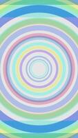 Animated colored hypnotic spiral background. Seamless loop. Circles shape rainbow colors seamless loop rotation animation background video
