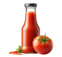 Tomato sauce bottle transparent background png
