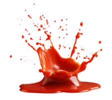 Tomato sauce drop Tomato sauce blast red Tomato sauce liquid drop red ketchup flow Tomato sauce blast transparent background png