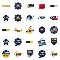 25 Innovative Typographic Banners for a fresh approach to membership promotion vector