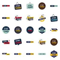 Stay Tuned 25 High quality element Designs for a professional brand image vector
