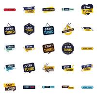 Stay Tuned 25 High quality element Images for a reliable brand identity vector