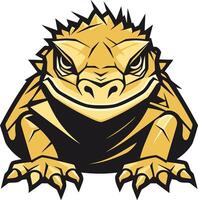 A fierce and bold lizard mascot, perfect for a brand seeking a powerful and unique identity vector