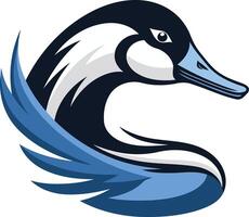 A bold and dynamic goose head logo, perfect for sports teams, businesses, or organizations seeking a strong and confident image vector