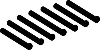 Simple black and white icon of a grid pattern, ideal for use in websites, apps, and presentations vector