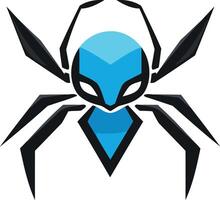 A modern and abstract stylized spider logo design vector