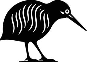 Simple, black and white silhouette of a bird with a long beak, perfect for creating a logo or graphic design for nature-themed businesses vector