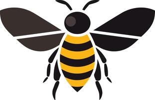 Simple and stylish bee logo design, perfect for branding a honey company, beekeeping business, or any company wanting to convey a sense of hard work, community, and quality vector
