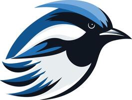 A dynamic and stylized bird logo design, perfect for brands seeking a nature-inspired, yet modern and impactful image vector