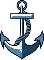 A classic nautical anchor, perfect for branding or design projects with a maritime theme vector