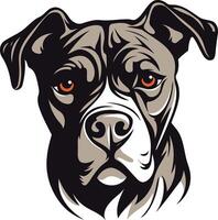 A fierce and powerful bulldog head illustration, perfect for branding, logo design, or any project needing a strong and confident visual vector