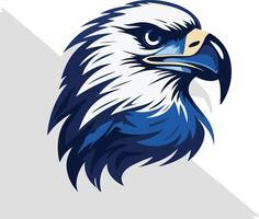 A powerful and dynamic eagle head logo, perfect for branding, sports teams, and organizations vector