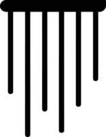 A simple black and white illustration of a hanging object, perfect for minimalist design projects, website interfaces, or mobile apps vector
