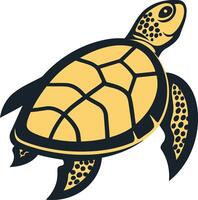 A cute and friendly sea turtle design, perfect for children's books, apparel, or any project needing a touch of ocean charm vector