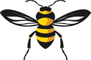 Simple and stylish bee illustration perfect for logos, branding, and design projects vector