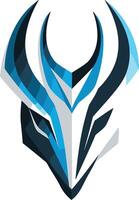 Abstract geometric logo design with a dynamic and powerful feel vector