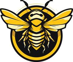 Bold and striking bee logo, perfect for businesses and brands that want to convey strength, industriousness, and community vector