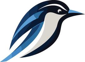 A sleek and modern bird logo design, perfect for a business looking for a symbol of freedom, speed, and agility vector