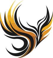 Abstract design with dynamic, flowing lines and bold colors vector