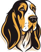 A charming illustration of a basset hound, perfect for pet lovers, dog owners, and anyone looking for a cute and friendly mascot vector