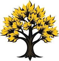 A simple yet powerful stylized tree logo, perfect for businesses seeking a natural and growth-oriented brand identity vector