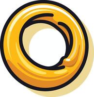 A shiny gold ring, perfect for game design, branding, or as a symbol of power and achievement vector