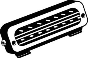 A simple, black and white illustration of a vintage radio receiver, ideal for projects related to technology, music, and nostalgia vector