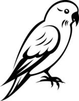 A simple, stylish line art illustration of a bird, perfect for tattoo design, branding, or as a symbol of freedom vector