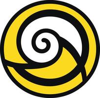Abstract Circular Design with a Spiral vector