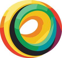 Abstract Colorful Circle Design vector