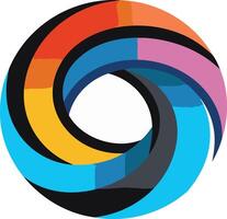 Abstract Circular Design with Vibrant Colors vector
