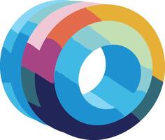 Abstract Circle Design with Vibrant Colors vector