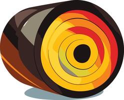 Abstract Concentric Circles Pattern with Bold Colors vector
