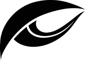 Abstract eye icon, stylized and bold, ideal for logo design or branding vector