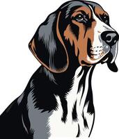 Portrait of a Beagle Dog vector