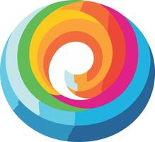 Abstract Colorful Swirling Design vector