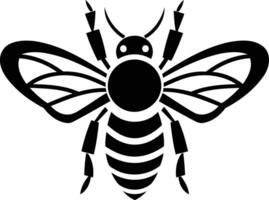 A bold, stylized bee design perfect for branding, tattoos, or any project needing a strong, simple graphic vector