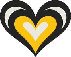 Multi Layered Heart Design vector