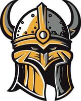 Viking Warrior Helmet with Horns vector