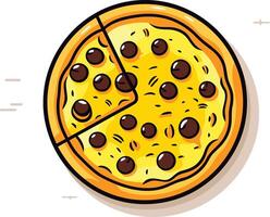 Pizza with a Missing Slice vector