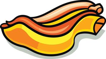 Crisp and Delicious A Stack of Bacon vector